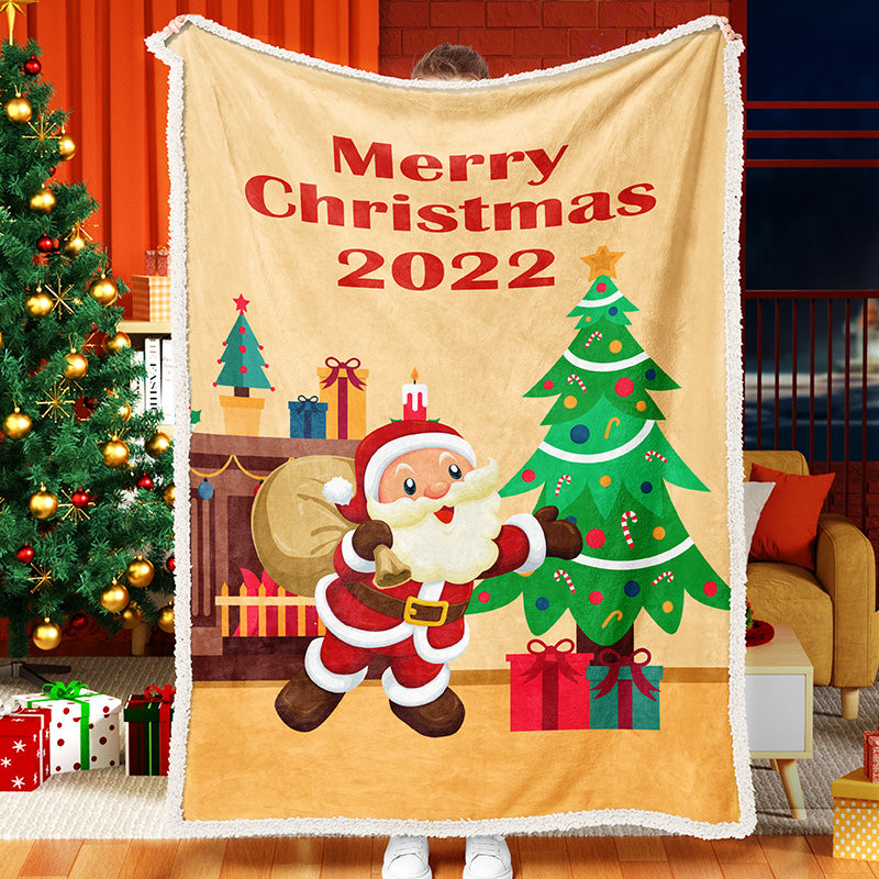 Cartoon Santa Claus 2022 Blanket