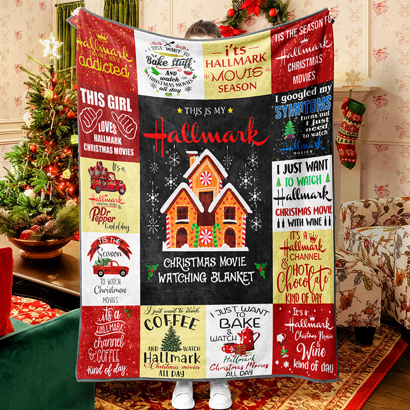 Christmas Patchwork Celebration Hallmark Blanket
