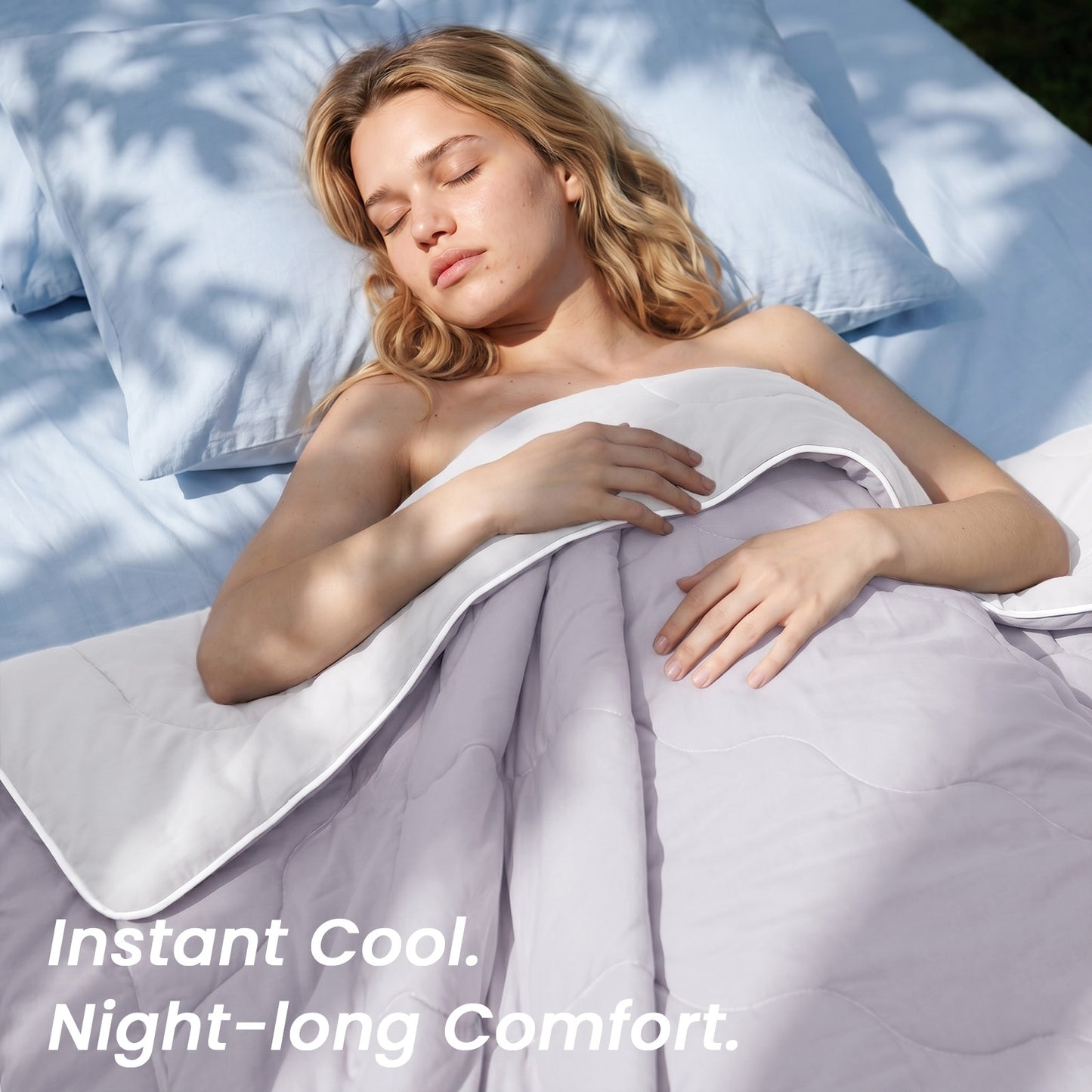Jollyvogue Lightweight Cooling Blanket | All-Season Bedding for Hot Sleepers & Night Sweats Relief