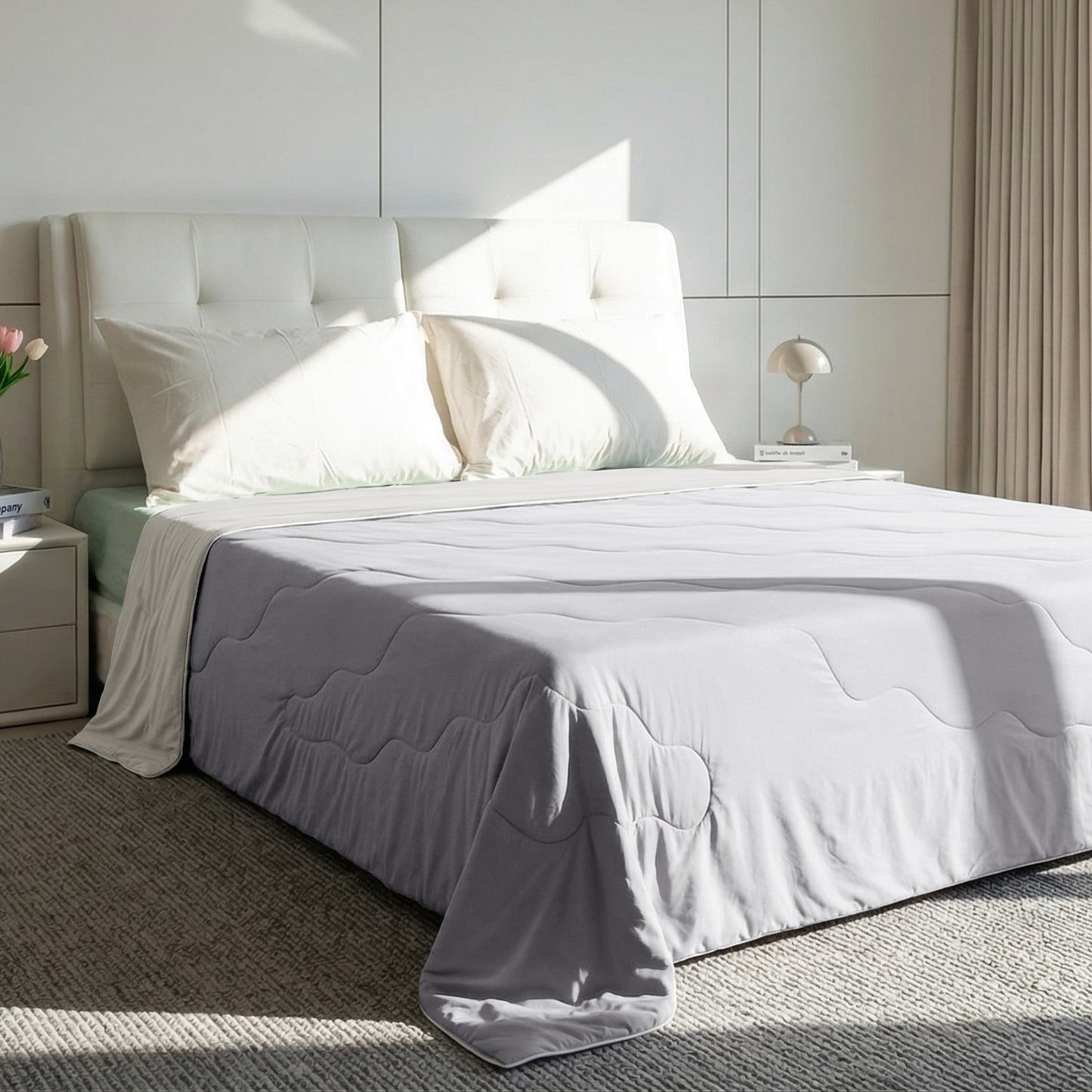 Jollyvogue Lightweight Cooling Blanket | All-Season Bedding for Hot Sleepers & Night Sweats Relief