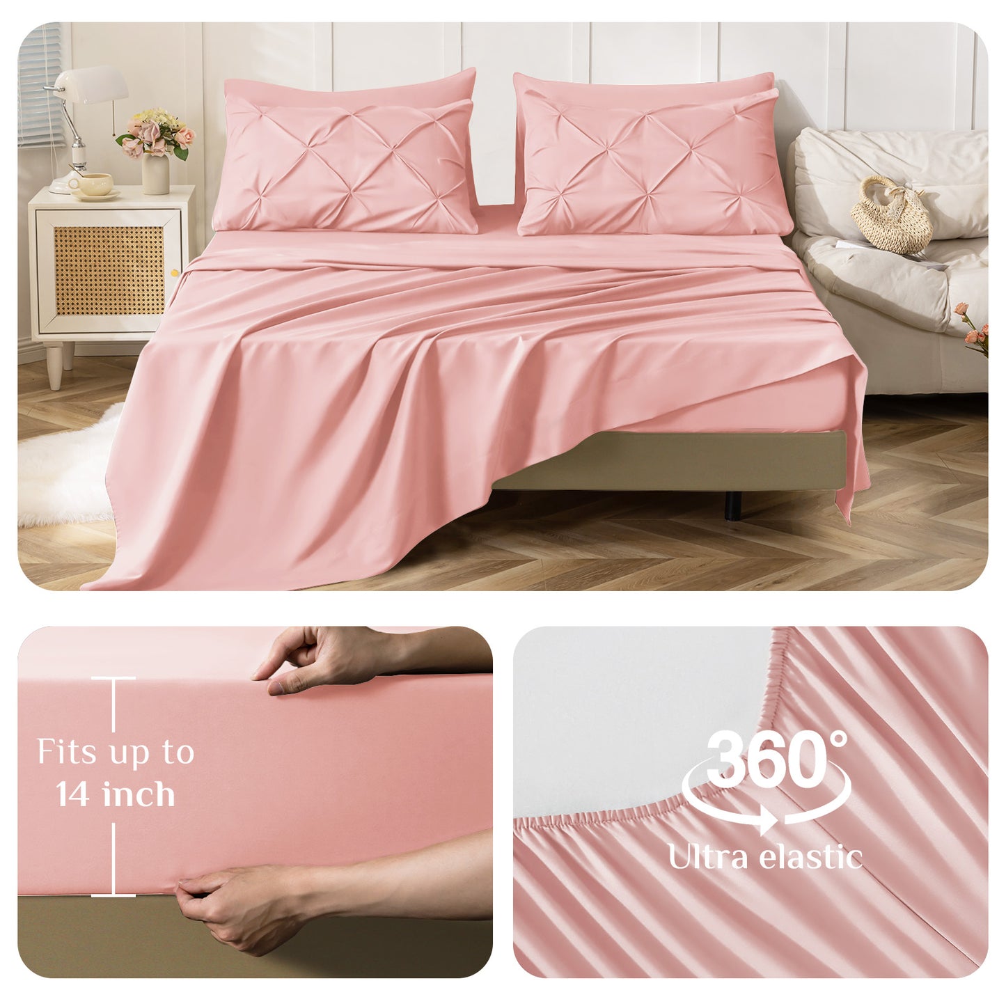 JOLLYVOGUE 7-piece bedding set suitable for all seasons