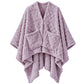 JOLLYVOGUE Wearable Blanket for Adults, Cozy Fleece Poncho with 2 Pockets