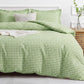 JOLLYVOGUE Queen Size Striped Duvet Cover Set, 3 Pieces Soft Microfiber Bedding with Zipper Closure & 8 Corner Ties