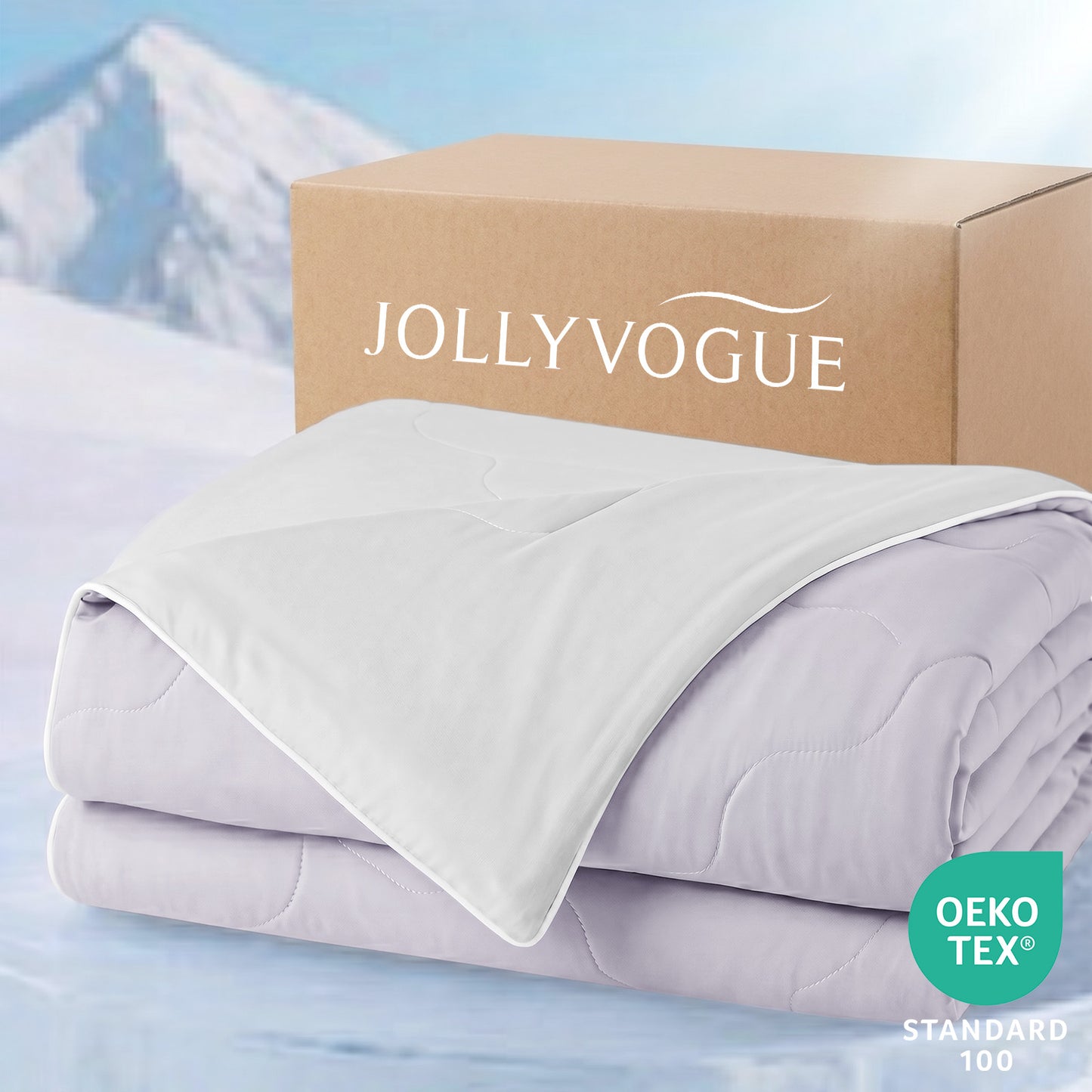 Jollyvogue Lightweight Cooling Blanket | All-Season Bedding for Hot Sleepers & Night Sweats Relief