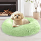 JOLLYVOGUE Dog Bed, Calming Dog Beds for Dogs & Indoor Cats - Donut Washable Cat Bed, Round Fluffy Plush Faux Fur Pet Beds