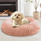 JOLLYVOGUE Dog Bed, Calming Dog Beds for Dogs & Indoor Cats - Donut Washable Cat Bed, Round Fluffy Plush Faux Fur Pet Beds