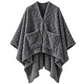 JOLLYVOGUE Wearable Blanket for Adults, Cozy Fleece Poncho with 2 Pockets