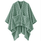 JOLLYVOGUE Wearable Blanket for Adults, Cozy Fleece Poncho with 2 Pockets