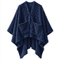 JOLLYVOGUE Wearable Blanket for Adults, Cozy Fleece Poncho with 2 Pockets
