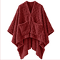 JOLLYVOGUE Wearable Blanket for Adults, Cozy Fleece Poncho with 2 Pockets