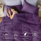 JOLLYVOGUE Bedding Comforter Set, Ultra-Soft Bed in a Bag 7 Pieces, Oeko-TEX Certified Bedding Set with Down Alternative Comforter, Sheets, Pillowcases & Shams