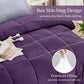 JOLLYVOGUE Bedding Comforter Set, Ultra-Soft Bed in a Bag 7 Pieces, Oeko-TEX Certified Bedding Set with Down Alternative Comforter, Sheets, Pillowcases & Shams