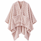JOLLYVOGUE Wearable Blanket for Adults, Cozy Fleece Poncho with 2 Pockets