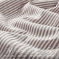 JOLLYVOGUE Queen Size Light Brown Vertical Striped Duvet Cover Set, 3 Pieces Soft Microfiber Bedding with Zipper Closure & 8 Corner Tie