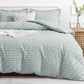 JOLLYVOGUE Queen Size Striped Duvet Cover Set, 3 Pieces Soft Microfiber Bedding with Zipper Closure & 8 Corner Ties