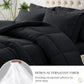 JOLLYVOGUE Bedding Comforter Set, Ultra-Soft Bed in a Bag 7 Pieces, Oeko-TEX Certified Bedding Set with Down Alternative Comforter, Sheets, Pillowcases & Shams