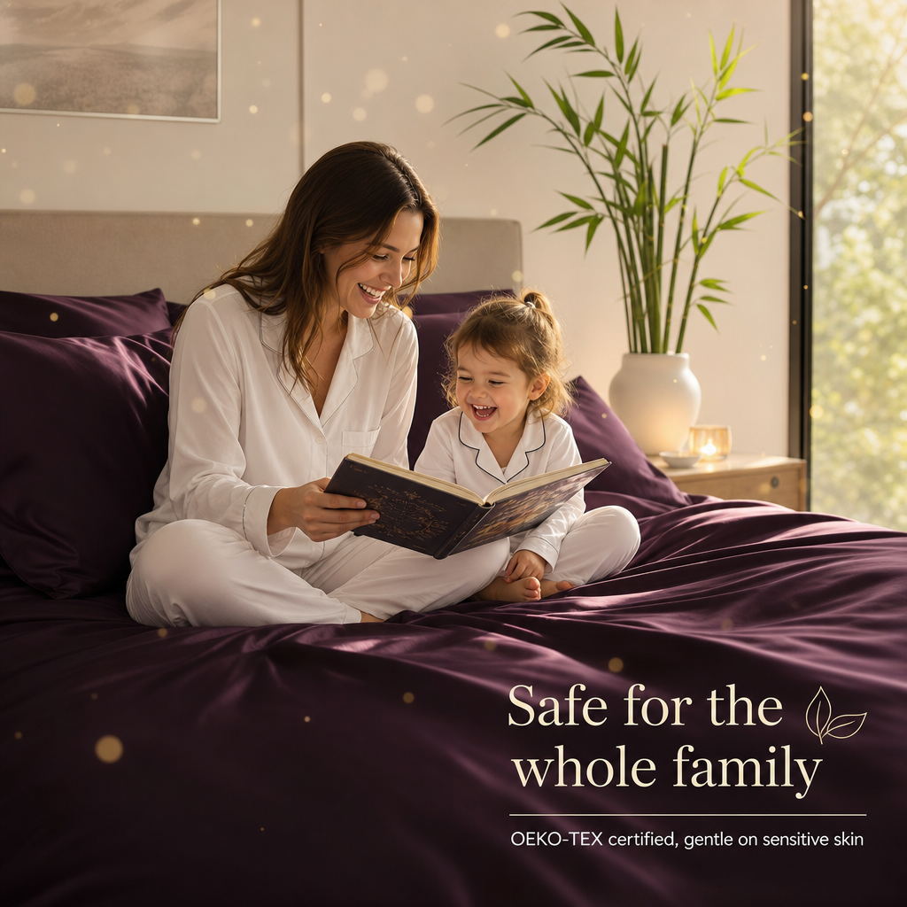 3/4pcs Extra Deep Pocket Sheets Bamboo Bed Sheet Set - kids & Pillowcase Set,Comfy Breathable Cooling Hotel Luxury Bedding for Women, Men and kids- Pockets, Ultra-Soft, Wrinkle Free