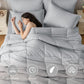 JOLLYVOGUE Bedding Comforter Set, Ultra-Soft Bed in a Bag 7 Pieces, Oeko-TEX Certified Bedding Set with Down Alternative Comforter, Sheets, Pillowcases & Shams