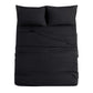 JOLLYVOGUE Queen Size Bed Sheet Set - 4 Piece Bed Sheets Set with Deep Pocket - Soft Breathable & Cooling - Resists Shrinkage & Fading Draps Queen - Easy Care (Dark Grey)