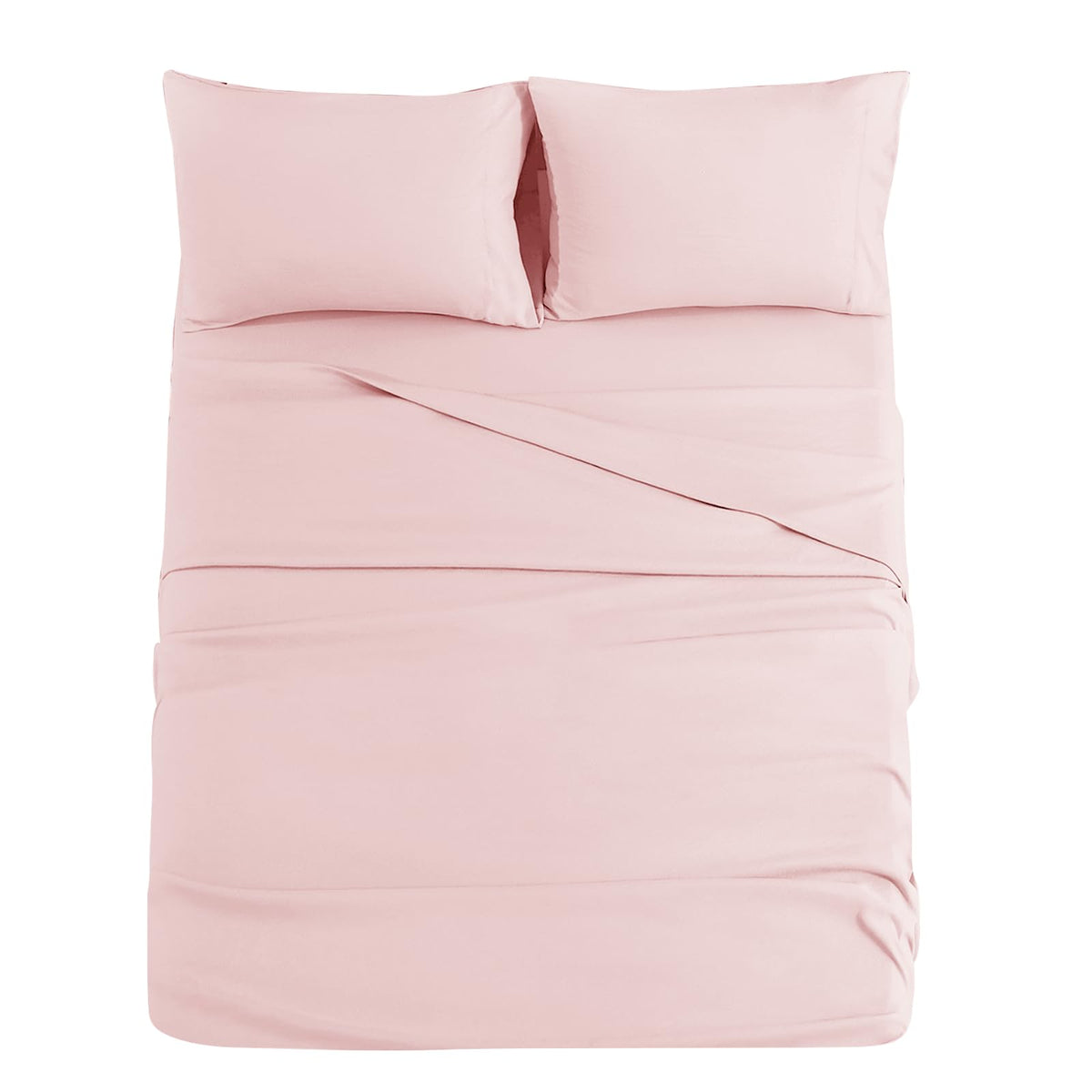 JOLLYVOGUE Queen Size Bed Sheet Set - 4 Piece Bed Sheets Set with Deep Pocket - Soft Breathable & Cooling - Resists Shrinkage & Fading Draps Queen - Easy Care (Dark Grey)