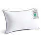 JOLLYVOGUE Pillows Queen Size Set of 2, Hotel Collection Bed Pillows for Side, Back, and Stomach Sleepers, Fluffy and Supportive, Down Alternative Microfiber Filled Sleeping Pillow