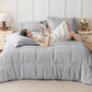 JOLLYVOGUE Bedding Comforter Set, Ultra-Soft Bed in a Bag 7 Pieces, Oeko-TEX Certified Bedding Set with Down Alternative Comforter, Sheets, Pillowcases & Shams