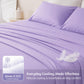 Jollyvogue Extra Deep Pocket Bamboo Sheets - 6 Pcs Breathable &Cooling for Hot Sleepers , Hotel Luxury Fitted Soft Wrinkle-Free For Extra Deep Mattresses, Room Decor, Twin/Full/Queen/King Size Pillowcase Sets