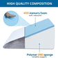 Sasttie Wedge Pillow 24x24x12 inch, Memory Foam Bed Wedge, Cool Grey