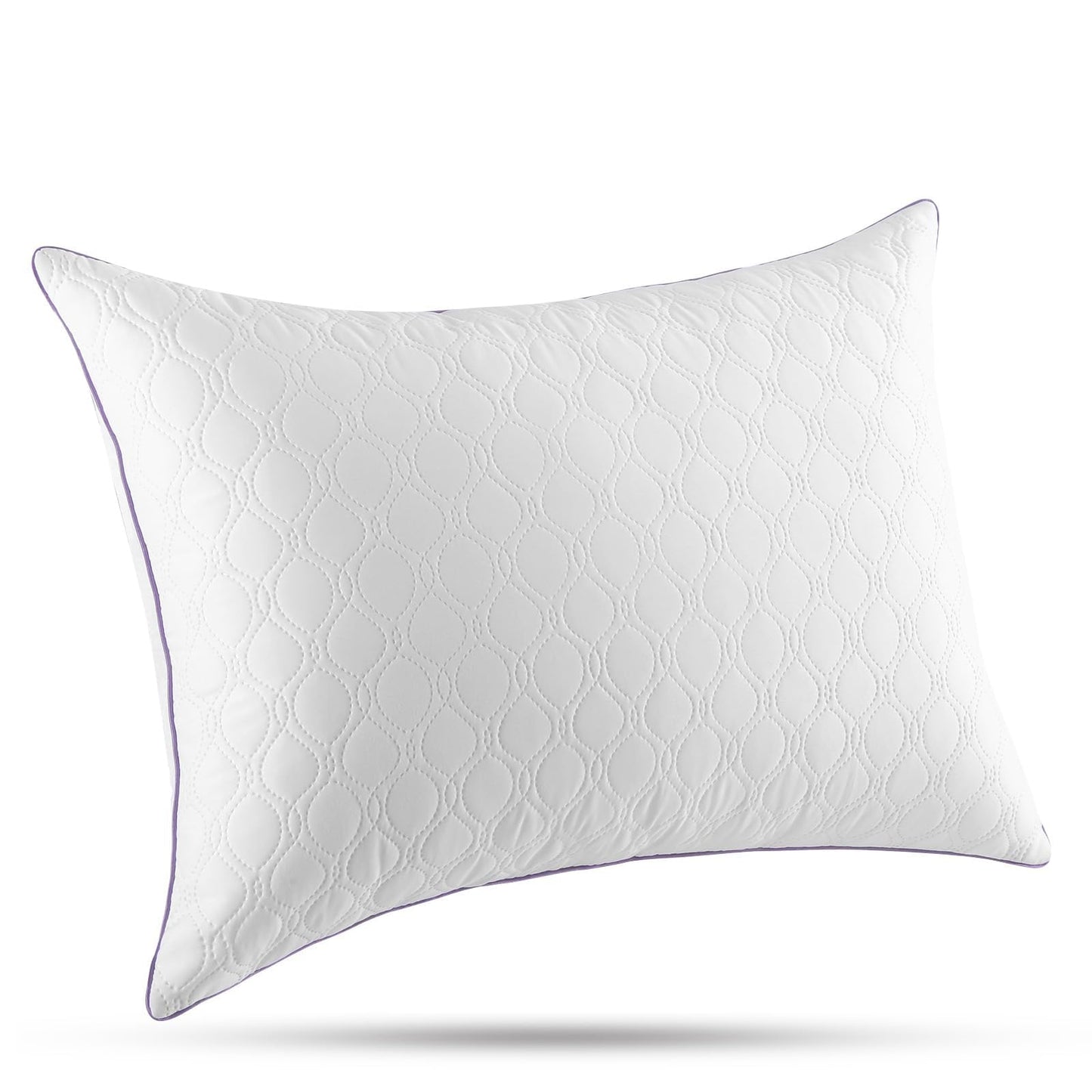JOLLYVOGUE Pillows Standard Set of 4, Bed Pillow for Side, Back, and Stomach Sleepers, Down Alternative Filled Full Size Pillows, Luxury Hotel Quality and Machine Washable, 26" x 17", 4 Pack