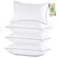 JOLLYVOGUE Pillows Standard Size Set of 1, Washable Supportive Single Bed Pillow with Super Soft Down Alternative Fill, Luxury Fluffy Hotel Quality for Side, Back, and Stomach Sleepers