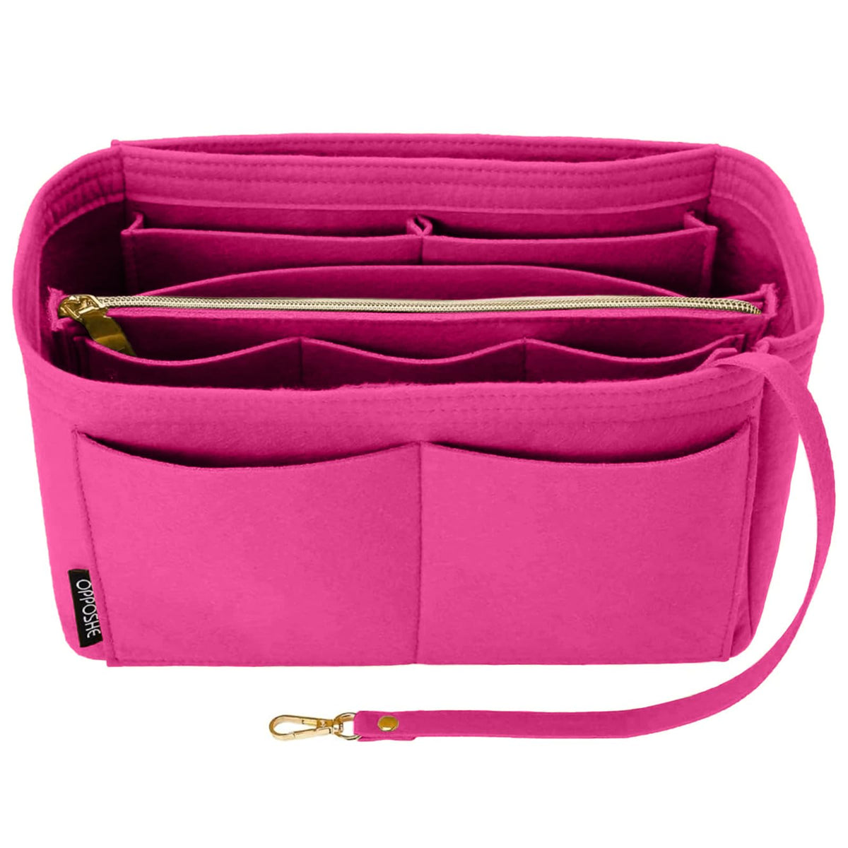 OPPOSHE Purse Organizer Insert, Softened Felt Bag Organizer Insert for Tote