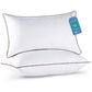 JOLLYVOGUE Bed Pillows Standard Size Set of 4, Cooling and Supportive Full Pillow 4 Pack with Down Alternative Filling for Side and Back Sleepers, Hotel Collection