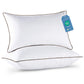 JOLLYVOGUE Bed Pillows Standard Size Set of 4, Cooling and Supportive Full Pillow 4 Pack with Down Alternative Filling for Side and Back Sleepers, Hotel Collection