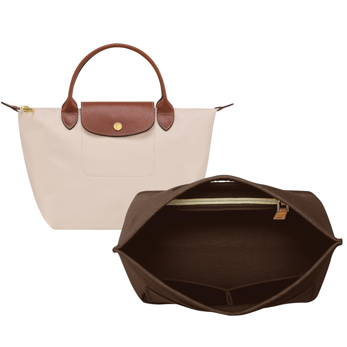 Purse Organizer Insert for Longchamp Bag, Tote Handbag Organizer for Women