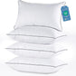 JOLLYVOGUE Bed Pillows Standard Size Set of 4, Cooling and Supportive Full Pillow 4 Pack with Down Alternative Filling for Side and Back Sleepers, Hotel Collection