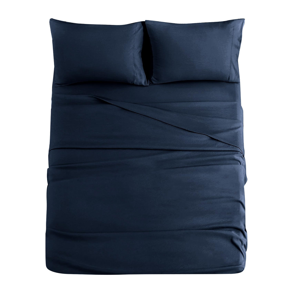 JOLLYVOGUE Queen Size Bed Sheet Set - 4 Piece Bed Sheets Set with Deep Pocket - Soft Breathable & Cooling - Resists Shrinkage & Fading Draps Queen - Easy Care (Dark Grey)