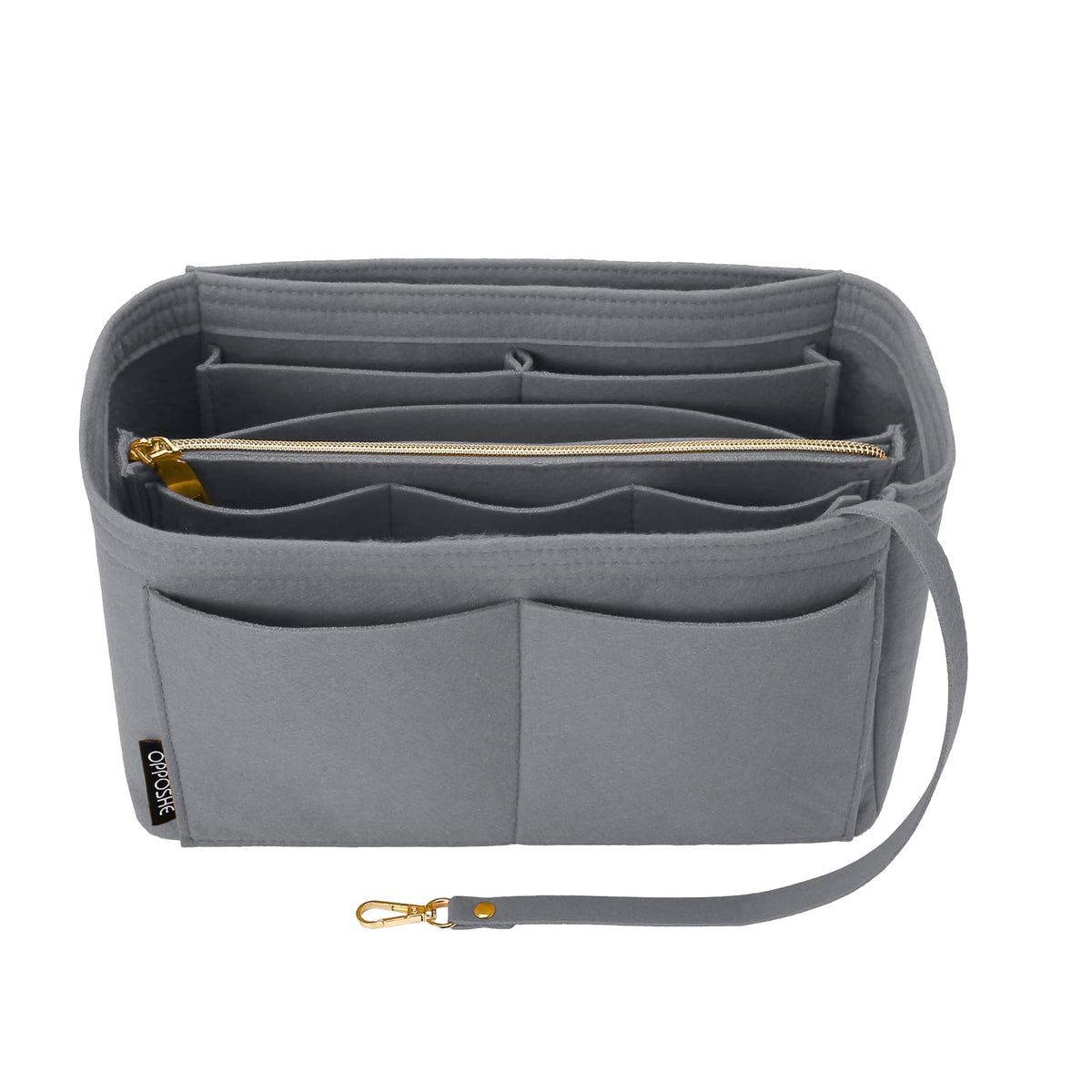 OPPOSHE Purse Organizer Insert, Softened Felt Bag Organizer Insert for Tote