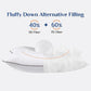 JOLLYVOGUE Bed Pillows Standard Size Set of 4, Cooling and Supportive Full Pillow 4 Pack with Down Alternative Filling for Side and Back Sleepers, Hotel Collection