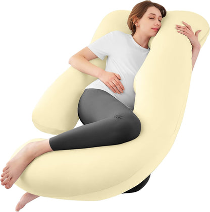 Sasttie Cooling Pregnancy Pillows for Sleeping, 57'' Full Body Pillow