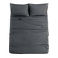 JOLLYVOGUE Queen Size Bed Sheet Set - 4 Piece Bed Sheets Set with Deep Pocket - Soft Breathable & Cooling - Resists Shrinkage & Fading Draps Queen - Easy Care (Dark Grey)