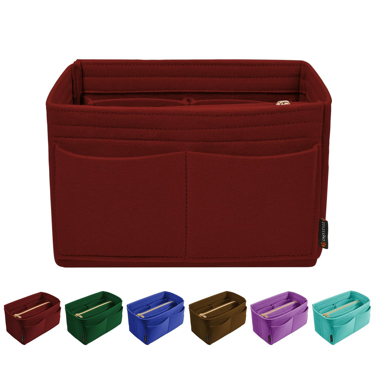 OMYSTYLE Purse Organizer Insert, Felt Tote Bag Organizer Insert with 6 Size