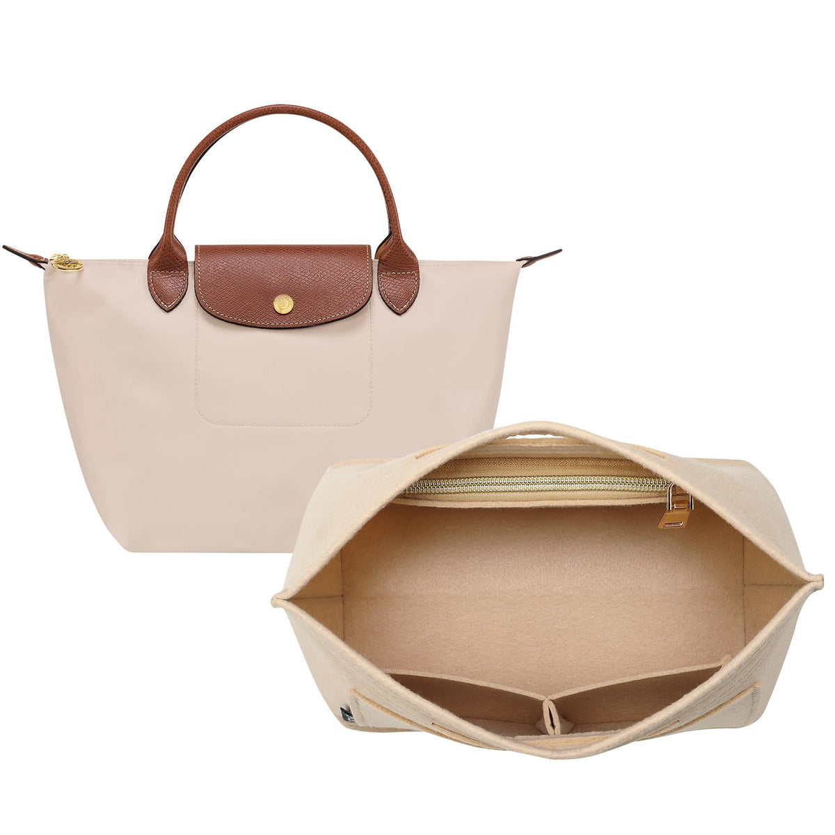 Purse Organizer Insert for Longchamp Bag, Tote Handbag Organizer for Women