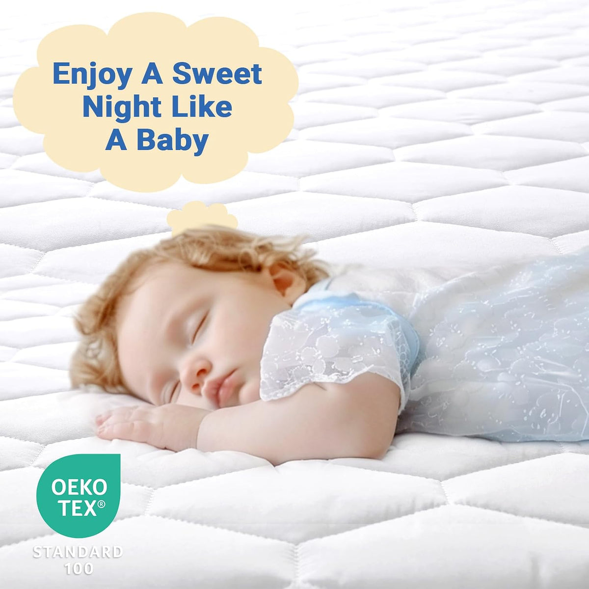 Queen Mattress Protector, Waterproof Quilted Mattress Cover Queen Size Bed