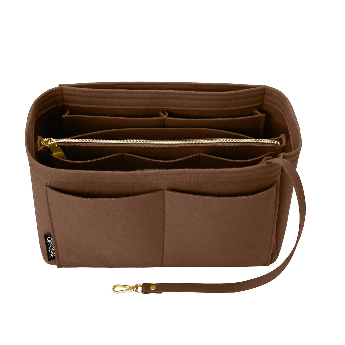 OPPOSHE Purse Organizer Insert, Softened Felt Bag Organizer Insert for Tote