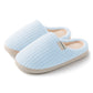 HUXMEYSON Slippers for Women, Warm Memory Foam Comfy House Slippers with Anti-Skid Rubber Sole for Indoor and Outdoor