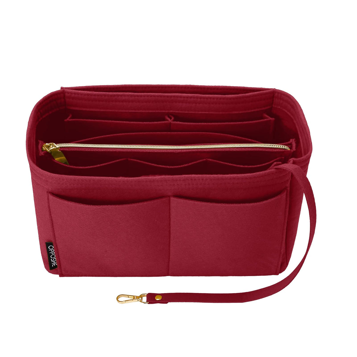 OPPOSHE Purse Organizer Insert, Softened Felt Bag Organizer Insert for Tote