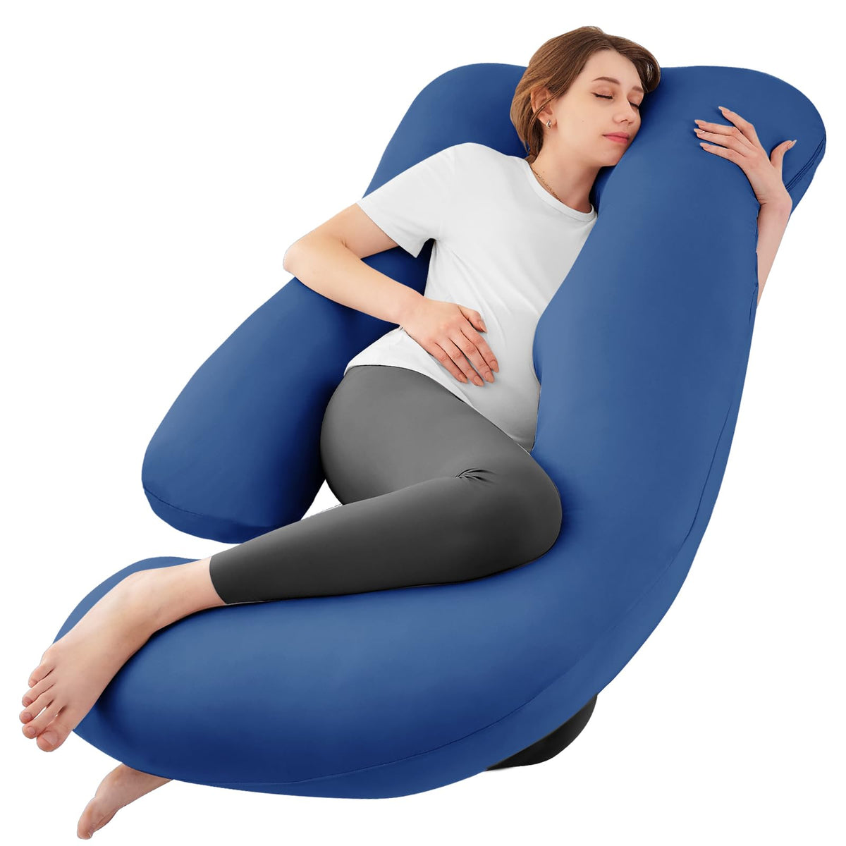 Sasttie Cooling Pregnancy Pillows for Sleeping, 57'' Full Body Pillow