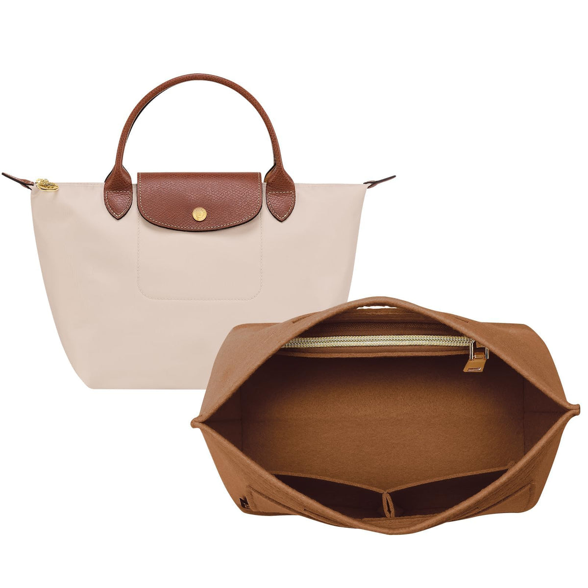 Purse Organizer Insert for Longchamp Bag, Tote Handbag Organizer for Women