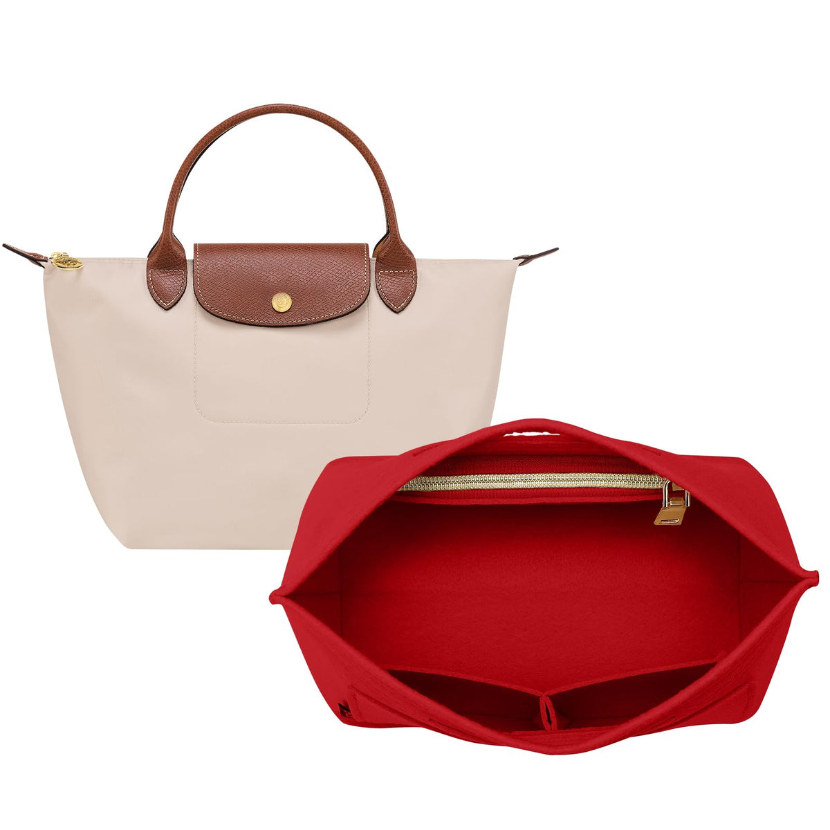 Purse Organizer Insert for Longchamp Bag, Tote Handbag Organizer for Women