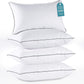 HUXMEYSON Pillows Standard Size Set of 4, Down Alternative Fill
